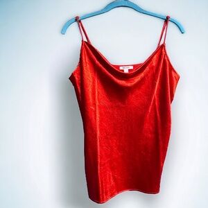Stunning Red Nine West Sleeveless Blouse Top - Size Large Camisole, Tank Top